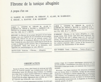 Fibrome de la tunique albuginée